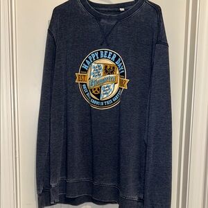 Blue Birgarten Happy Beer Day Sweatshirt